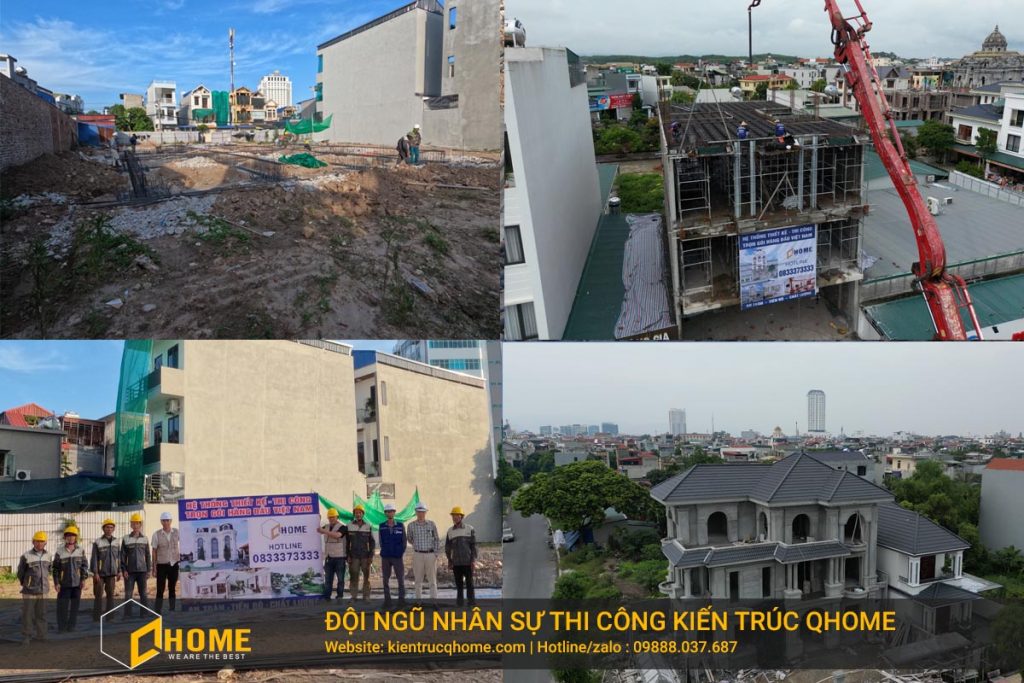 Nhân sự thi công tại Kiến trúc QHOME